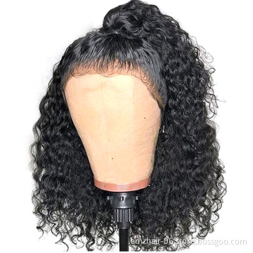 Transparent Lace Front Wig For Black Women Brazilian Virgin Human Hair Water Wave Swiss Hd Full Lace Frontal Closure Wig Vendors